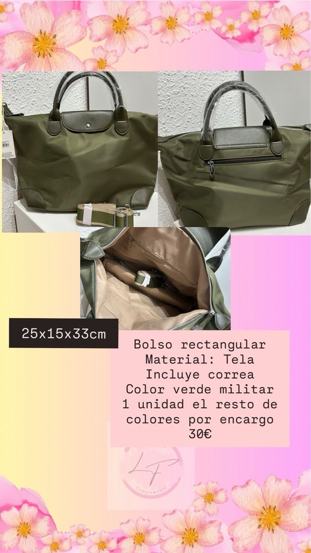 variedad en bolsos nuevos