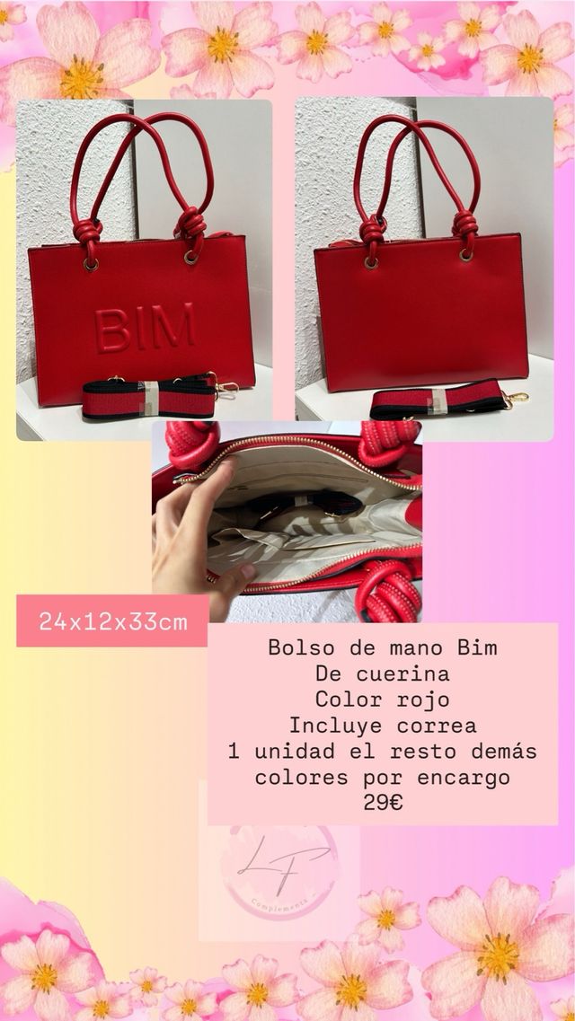 variedad en bolsos nuevos