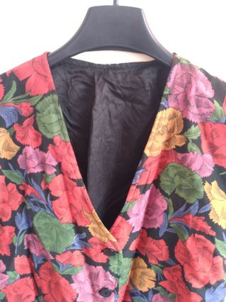 Gilet vintage con motivo floreale '90 Rinaldi