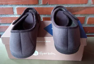 Zapatillas Garzón Marrón Talla 44 Horma Ancha