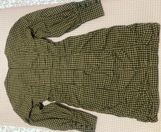 Vestido Zara cuadro Vichy marrón y negro.