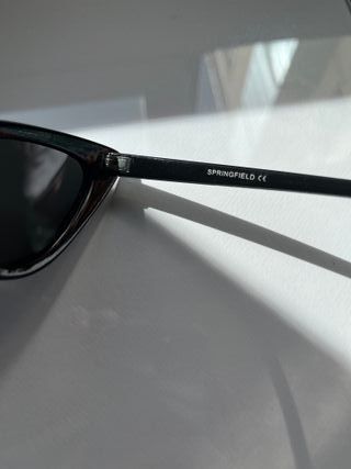 Gafas de sol Springfield negras ojo de gato + fund