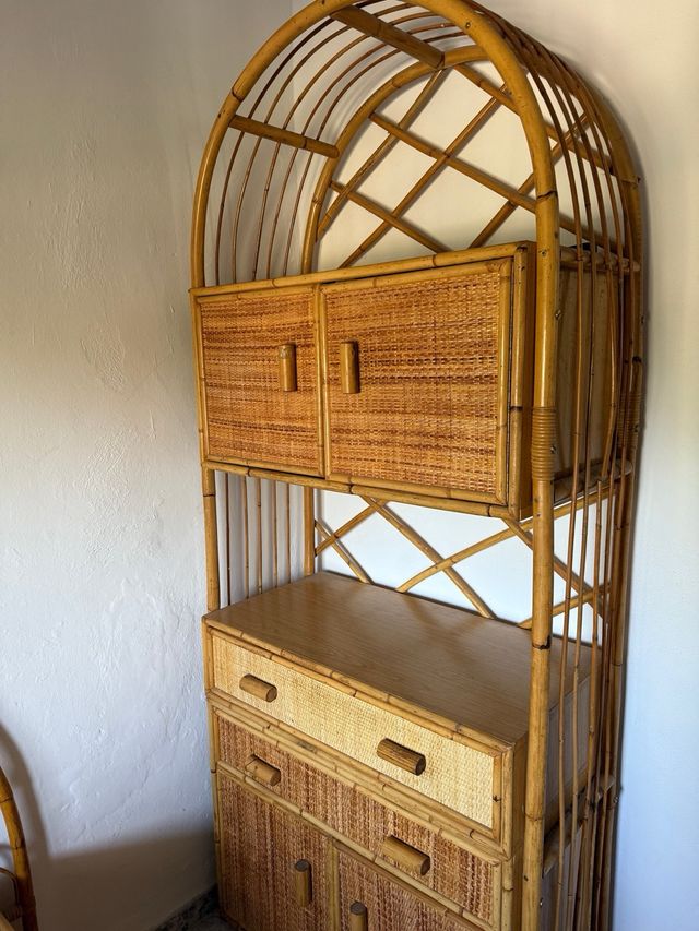 Habitación completa mimbre