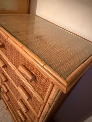 Habitación completa mimbre