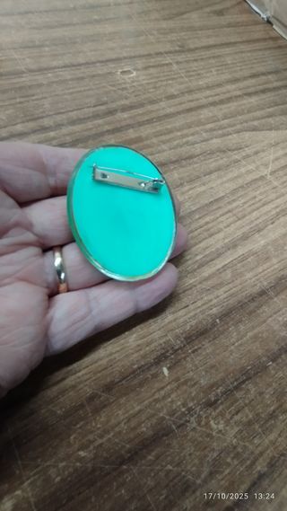 Broche antiguo señorita estilo art deco