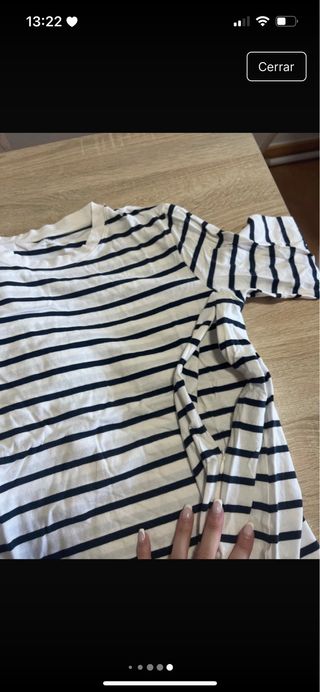 3 Camisetas premamá rayas y gris 