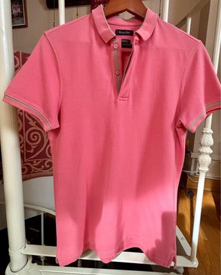 Massimo Dutti Polo Rosa Talla M