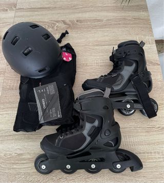 Patines Oxelo Talla 40 + Casco y Protecciones
