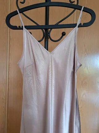 Vestido lencero satinado Mango