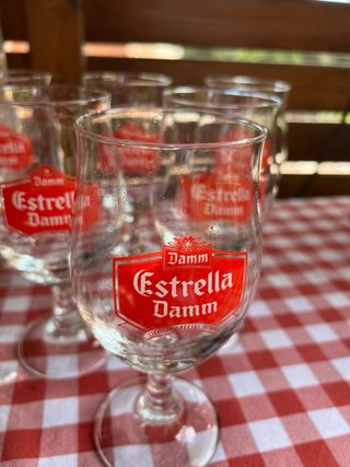 6 Copas Cerveza Estrella Damm