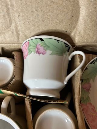 Set Tazzine Porcellana Fiori