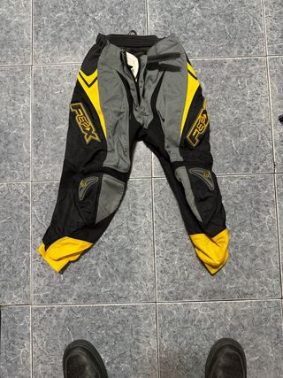 Pantalón Motocross Fox Negro/Gris/Amarillo