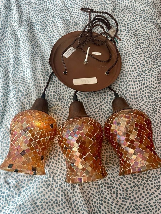 Lámpara colgante vintage Schuller