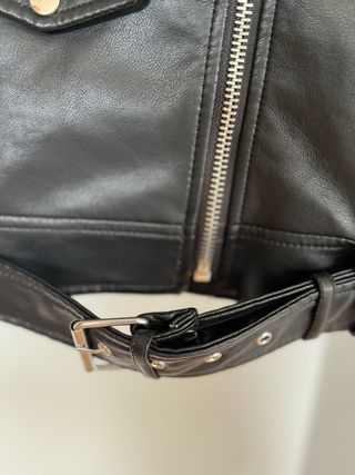 Chaleco Motero Negro Stradivarius