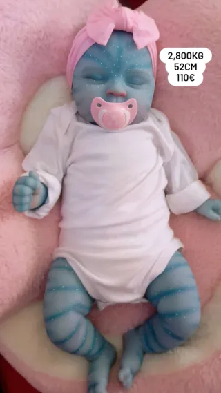 Bebé Reborn Avatar 2.800kg 52cm