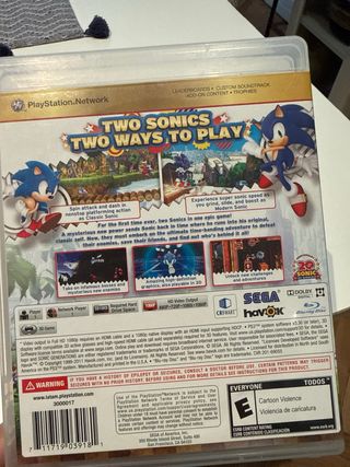 Sonic Generations Favoritos PS3 SEGA