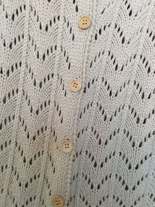 Talla S - M . Chaqueta de lana beige mujer