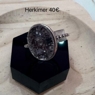 Anillos Plata 925 minerales naturales ajustables 