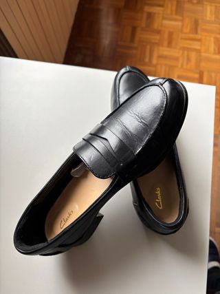 Zapatos Clarks Negros Mujer