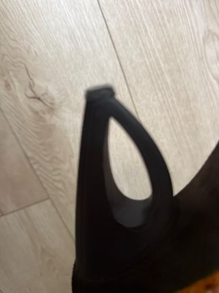Sandalias de piel de avestruz con tacón y de cuero