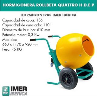 Hormigonera Imer Iberica Rollbeta 136L