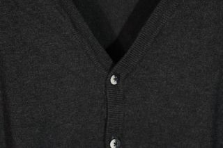 Cardigan Cotton&Silk Grigio scollo a V