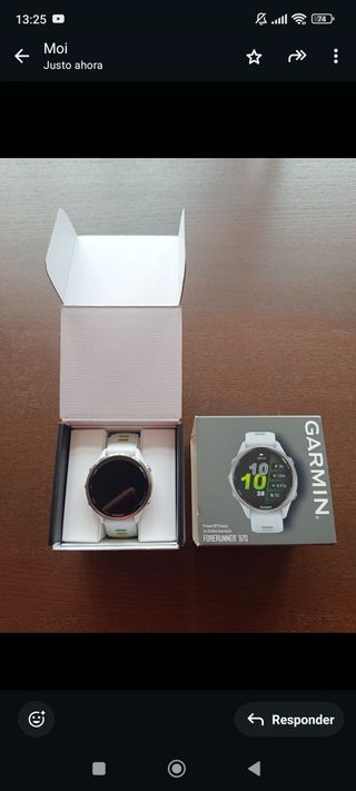 Reloj Garmin Forerunner 970 titanio, zafiro