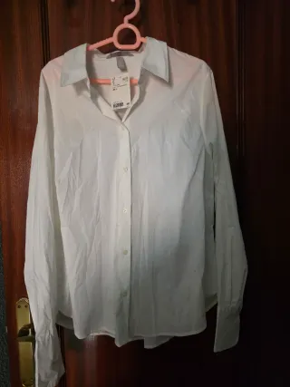 Camisa H&M blanca nueva talla 44