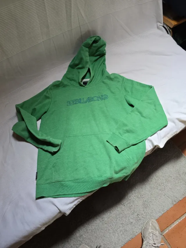 Sudadera Billabong Verde Talla 16 Chico