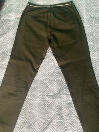Pantalón Zara Hombre Verde Oliva