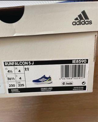 Zapatillas Adidas Runfalcon 5 J Talla 36