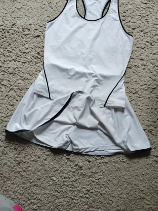 Conjunto deportivo tenis mujer blanco