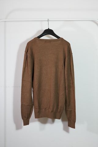 Cardigan Cotton&Silk Marrone scollo a V