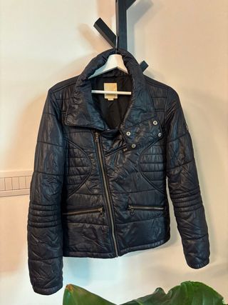 Piumino Diesel nero trapuntato donna