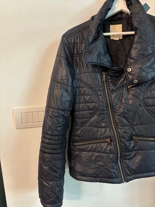 Piumino Diesel nero trapuntato donna