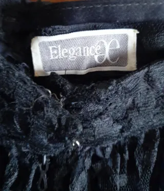 Falda ELEGANCE encaje negro