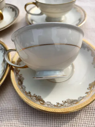 Servizio caffè Rosenthal Winifred porcellana oro 