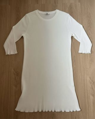 Vestido blanco de manga larga