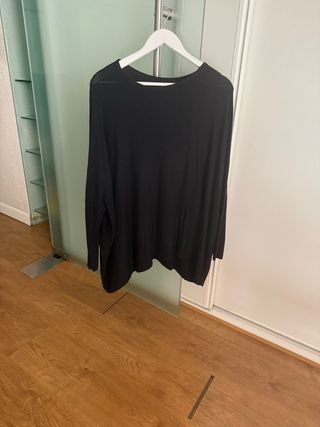 Jersey Zara Negro Manga Larga