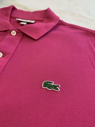 Polo Lacoste Rosa Talla M