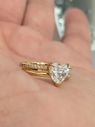 Anillo Pandora Corazón Bañado en Oro