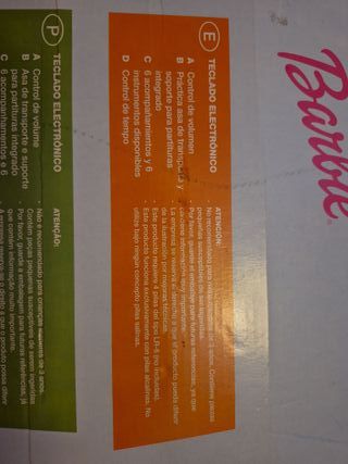 Teclado Electrónico Barbie con Micrófono