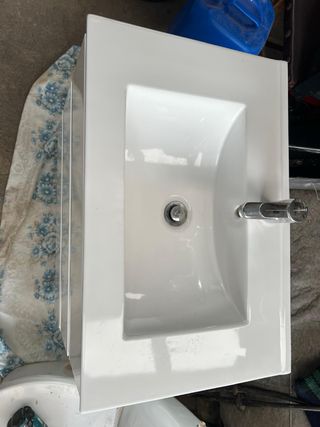 Mueble lavabo 3 cajones blanco