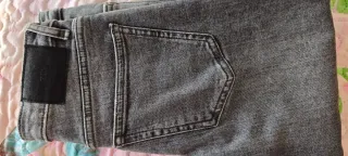 Pantalón Zara Gris Talla 34