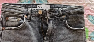 Pantalón Zara Gris Talla 34