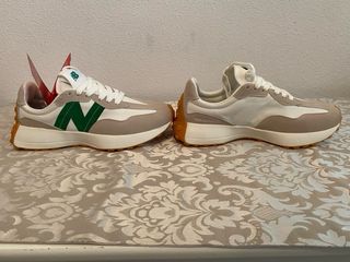 Zapatillas New Balance 327 Hombre Beige/Verde