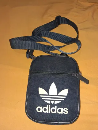 Bandolera Adidas azul original