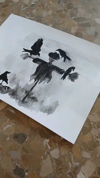 The crow's... aquarelle paintings 