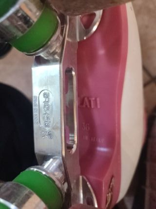 Patines blancos y rosas talla 38