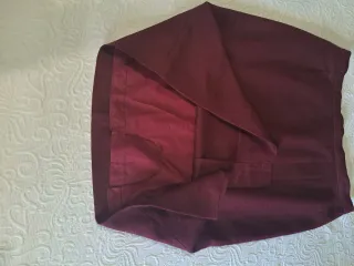 Falda Lana Elena Miró Burgundy Talla 44